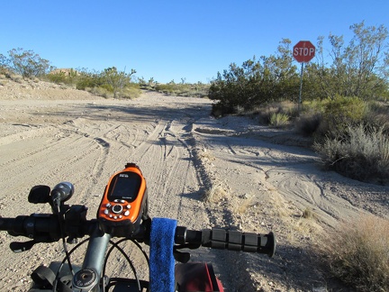 It's funny to run into a stop sign in the middle of nowhere near the old Hart Mine