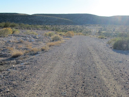 I decide to try this fairly well-maintained road as a route around the Castle Mountains, even though it's not on my map