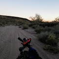 The Lost Road takes me into a wash briefly, with many tire tracks, before I return to the faded trail and find a campsite