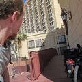 Sunscreen on, and the 10-ton bike packed up, I pull away from the hotel at Primm