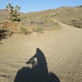 As I ride (and sometimes walk) the 10-ton bike up Ivanpah Road, I notice the light somehow seems a bit weird