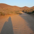 Finally, I've reached the flatter, upper part of Ivanpah Road, still with blurry shadows due to the eclipse