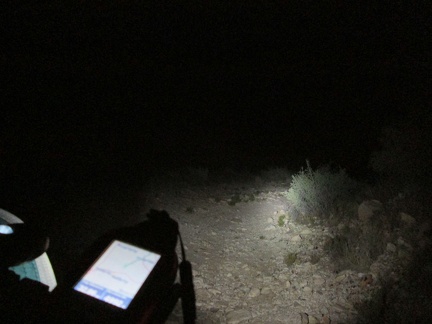 Well after dark, I find a nice campsite along a road near Mail Spring, Mojave National Preserve, and set up for a couple of days