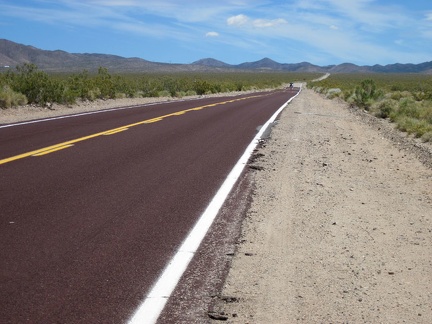 I head east up Nipton Road toward Crescent Pass, Nevada, up in the hills at centre-left