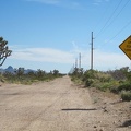 One lane only on Walking Box Ranch Road: for a Mojave Desert dirt road, it's actually pretty good