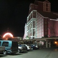 The shopping mall at Primm, Nevada is full of fake architecture evoking a real city, rather than the freeway exit that is Primm