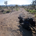 I take a short energy-bar break where I leave the powerline road for a lesser road heading toward the Pine Spring area
