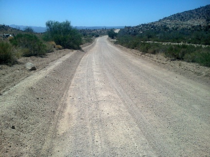 This stretch of Cedar Canyon Road is always slow and rough (but scenic) on a bicycle