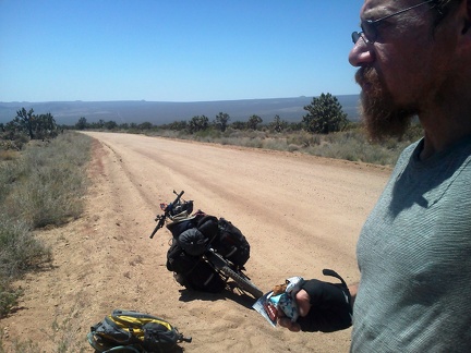 Once Cedar Canyon Road rises out of the canyon, I can see across to the Cima Dome area