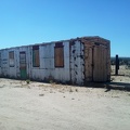 An old railway box car also sits next to the Cima store, with nowhere to go