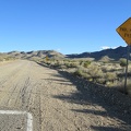 After more than 3 miles of pavement on Ivanpah Road, the pavement ends