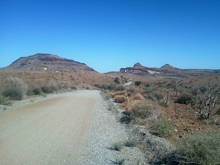 Wild Horse Canyon Road rolls along as it approaches the Barber Peaks area