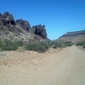 Cool rock formations abound on lower Wild Horse Canyon Road, Mojave National Preserve