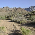 At the bottom of the narrow wash, I rejoin the wide wash that will lead back to the south fork of Globe Mine Road