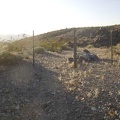 After hiking down the wash for 1/2 hour, I exit the Wilderness boundary and start walking down the south fork of Globe Mine Road