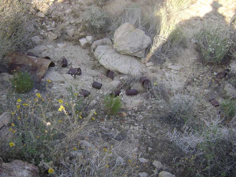 Can dump at the mine site at the end of the middle fork of Globe Mine Road