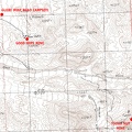 Mojave National Preserve map, Day 2: Globe Mine Road campsite to Tough Nut Mine day hike (8 miles)
