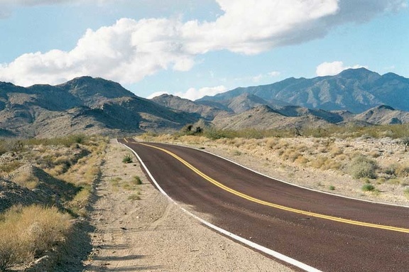 I leave Nipton and start the 12-mile crawl Nipton Road hill toward the Nevada border and Crescent Peak beyond