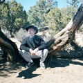 An old, crusty juniper by my campsite offers the perfect sit-down for a late-morning pipe