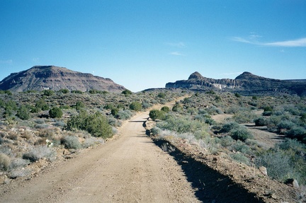 The lower part of Wild Horse Canyon Road passes interesting geological features like Wild Horse Mesa