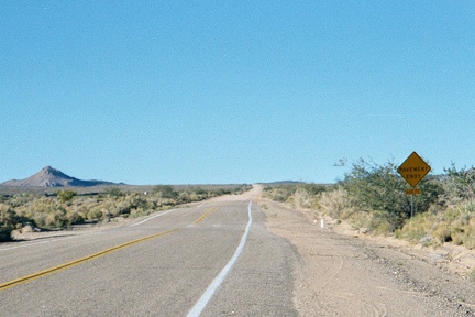 At the end of Wild Horse Canyon Road, I start up Black Canyon Road, which is paved for half a mile or so