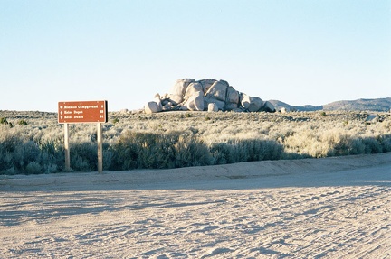 At the top of Black Canyon Road, I go left on Wild Horse Canyon Road for the last couple of miles back to Mid Hills Campground