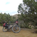 I get ready to leave Mid Hills campground for a ride down Wild Horse Canyon Road