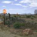 3/4 mile from campsite 22, I exit Mid Hills campground and turn right to start descending Wild Horse Canyon Road