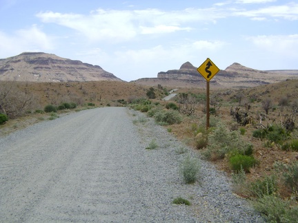Wild Horse Canyon Road continues its twisty-windy descent, which is getting flatter