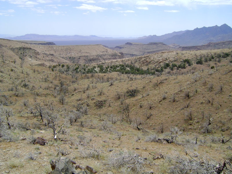 Atop the ridge, it's exciting to look over the other side to a world where it appears that man rarely visits