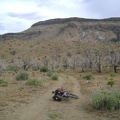 Bluejay Mine Road snakes around below Wild Horse Mesa