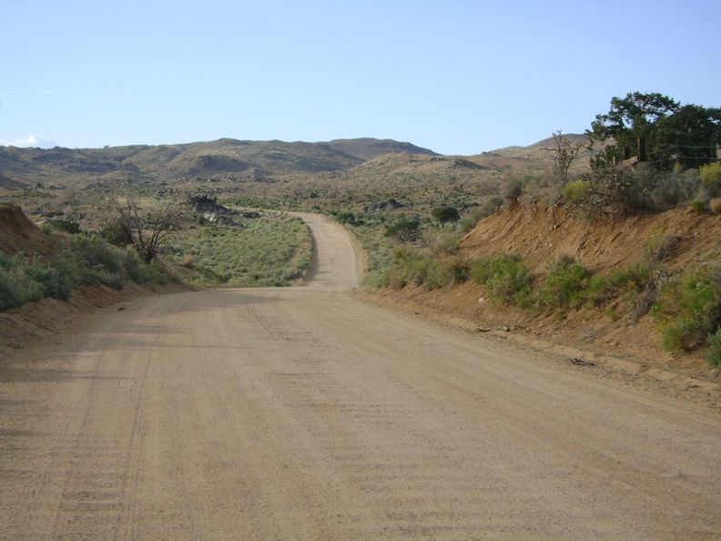 Black Canyon Road is often straight, but it meanders when passing through Black Canyon