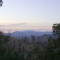 Another soothing sunset from Mid Hills campground site 22, looking toward the Clark Mountain Range