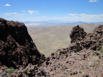 One more glance from Bathtub Spring Peak toward Ivanpah Dry Lake, then it's time to start heading downhill