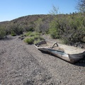 Here's a defunct metal cistern in Willow Wash that has not yet been buried in sand like the last one I saw