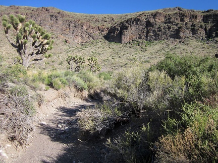 Beyond Willow Spring, my goal is to hike over the hills and be back at my campsite at the end of Castle Peaks Road before dark