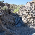 On the way up out of Willow Wash, I hike through the first of several small water-carved drainages in the rocks