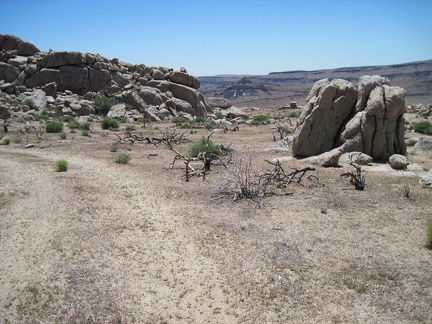 The scenic views, hills and rock piles on upper Gold Valley Mine Road would make it a good place to camp