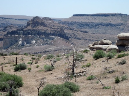 Views toward Wild Horse Mesa on the way down Gold Valley Mine Road