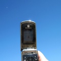 As I hike back up Woods Wash to my bicycle, I try my cell phone, and it works
