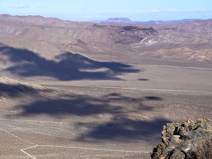 A glance across the Nevada border from the Last Chance Range