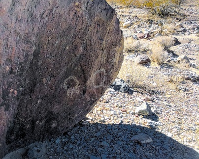 Hiding petroglyphs