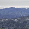 A glimpse of the distant Sierra from Steer Ridge on a very gray day