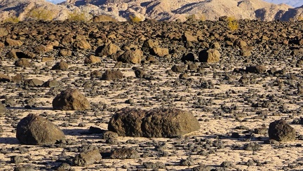 Sundown at a tiny dry lake in the Death Valley backcountry