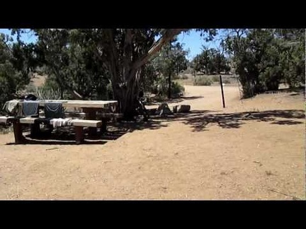 Laundry out to dry at Mid Hills Campground, Mojave National Preserve