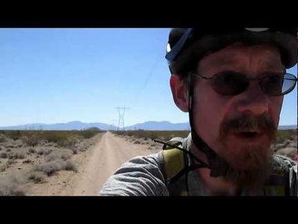 Next, I have a nice 3.5-mile eastward ride on the powerline road across Woods Wash Valley and toward the Fenner Hills