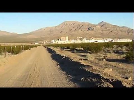 Arriving Primm, end of dirt road, entering the new suburban wasteland