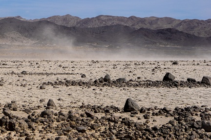 Slight dust storm