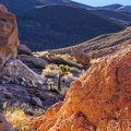 End-of-day light hits the upper reaches of the canyon