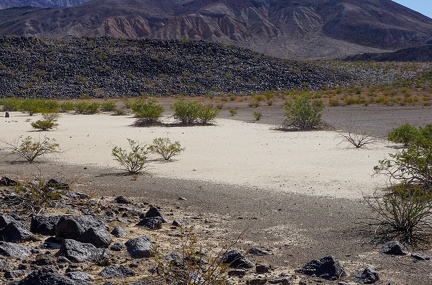 Quiet visit to one of the small dry lakes in the Death Valley Park backcountry